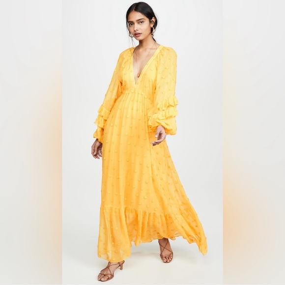 RARE FARM Rio Floral Detail Maxi Dress - Picture 3 of 3